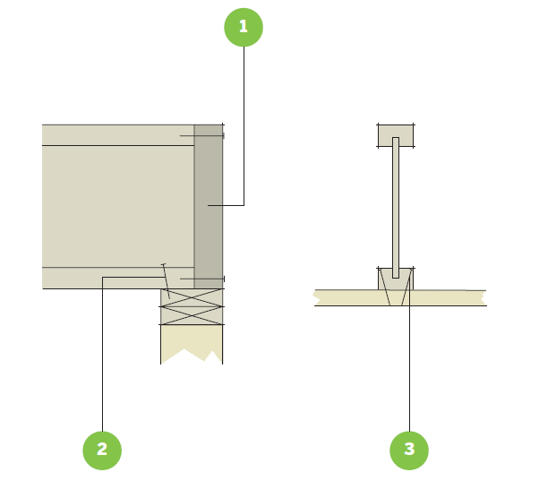 TYPICAL FINNJOIST TO SUPPORT NAILING